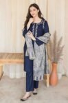 Nafees W26-A Heavy Embroidered Dhanak Dress