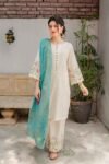 Nafees W41-A Heavy Embroidered Dhanak Dress