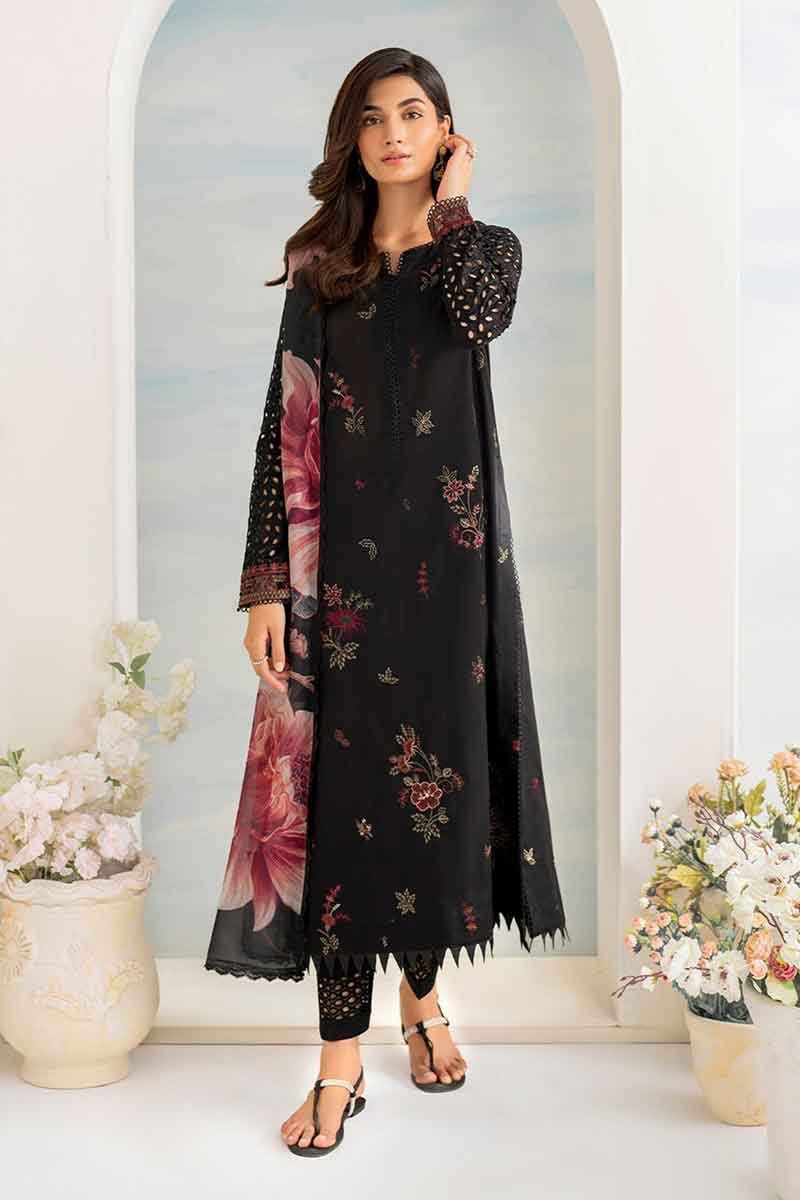 Nafees W78 Heavy Embroidered Dhanak Dress