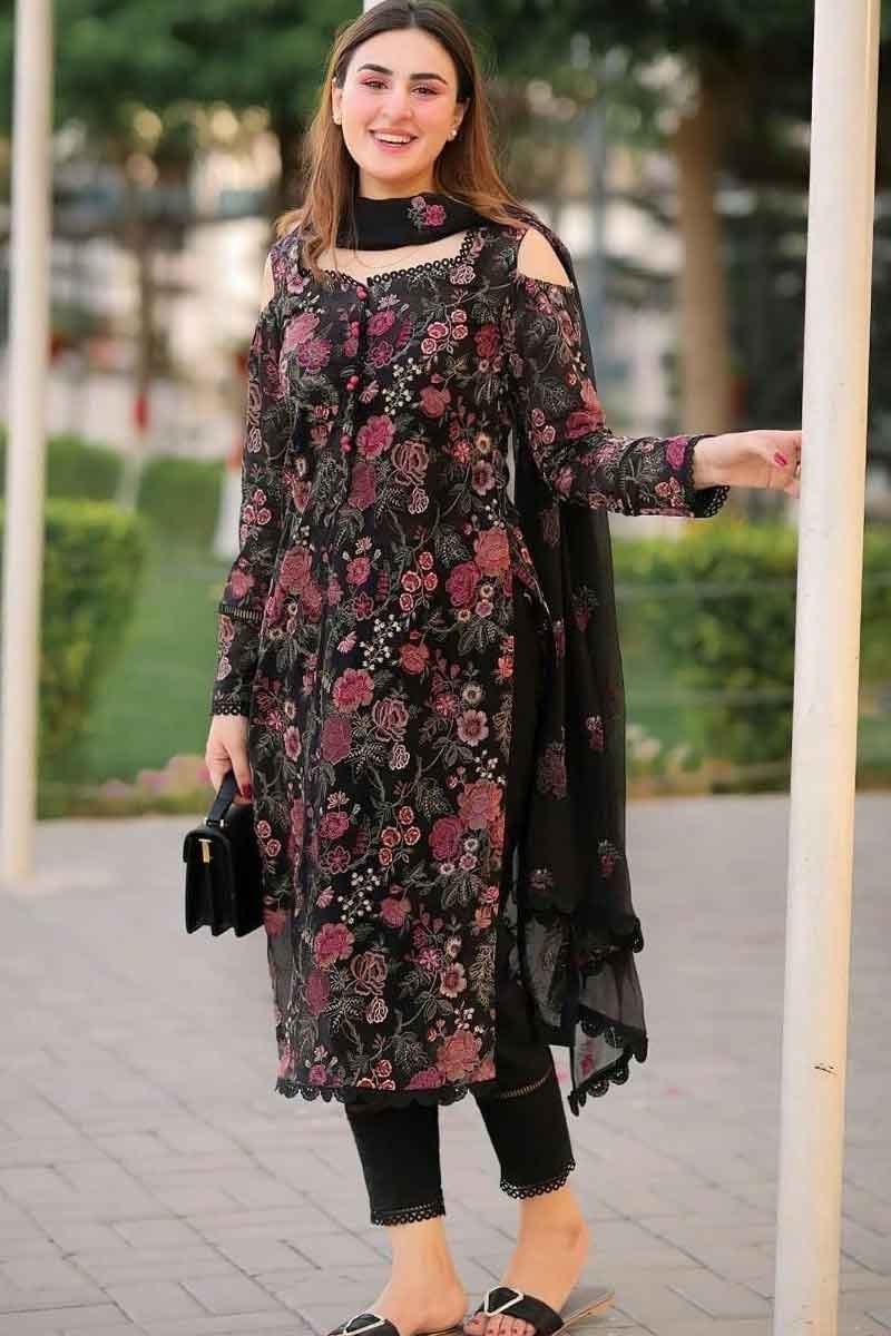 Bareeze W1865 Embroidered Lawn Fabric Unstitched Dress