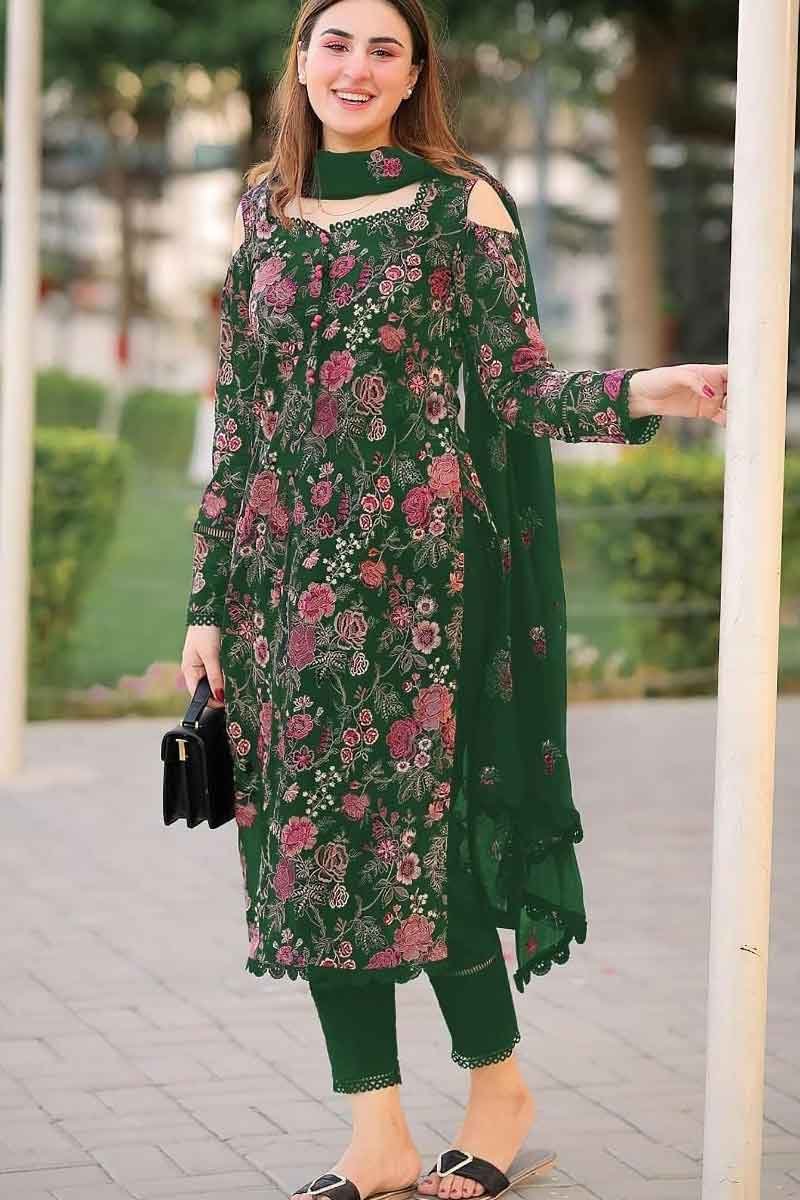 Bareeze W1866 Embroidered Lawn Fabric Unstitched Dress