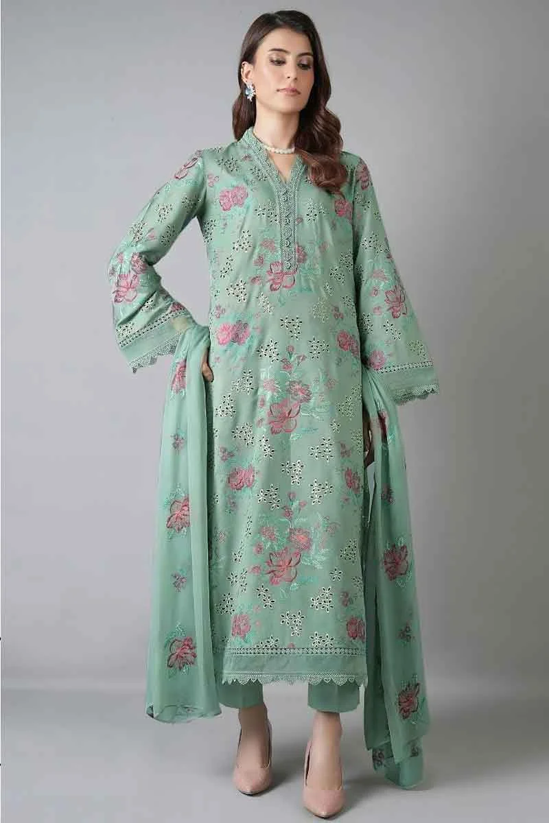 Bareeze W1880 Embroidered Lawn Fabric Unstitched Dress