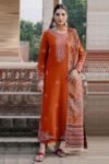 IZEL W37 Printed & Embroidered Lawn Dress