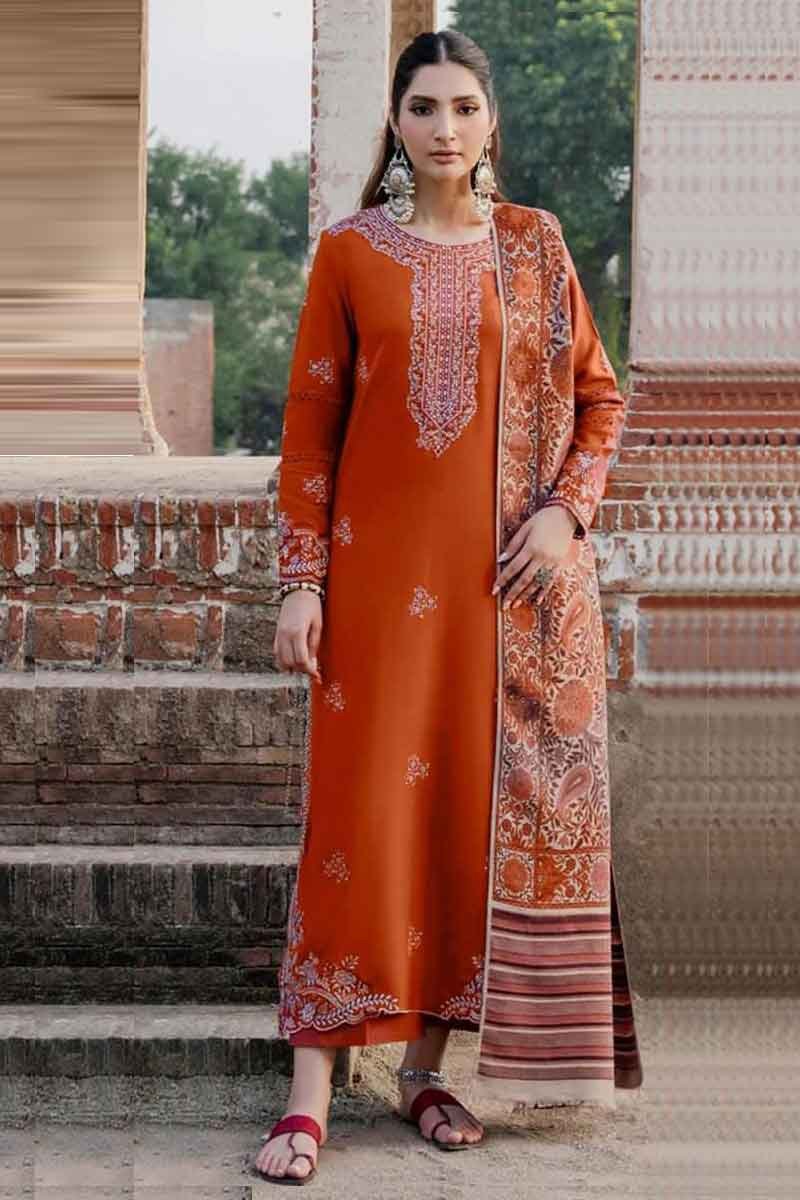 IZEL W37 Printed & Embroidered Lawn Dress
