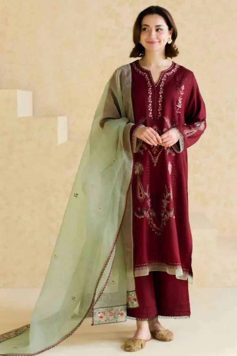 COCO W1012 Embroidered Lawn Fabric Unstitched Dress