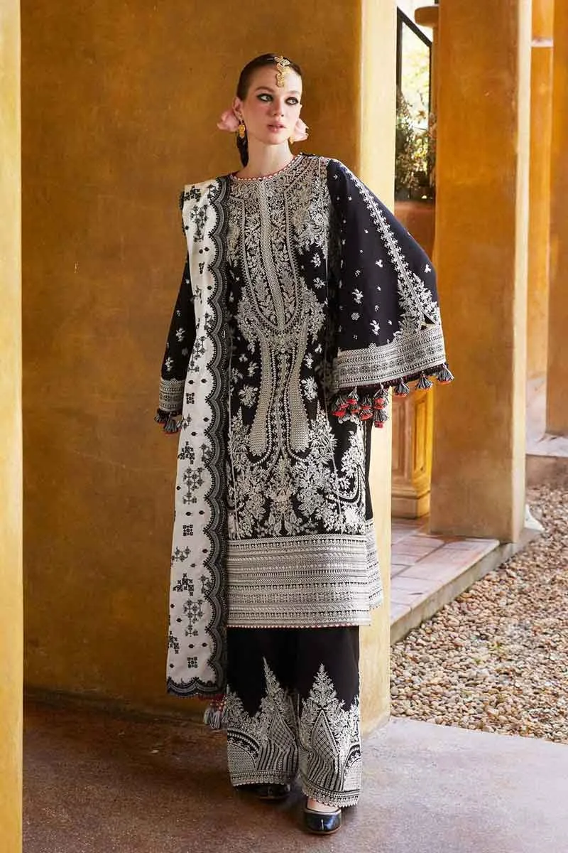 Hussain Rehaz W1100 Embroidered Lawn Fabric Unstitched Dress