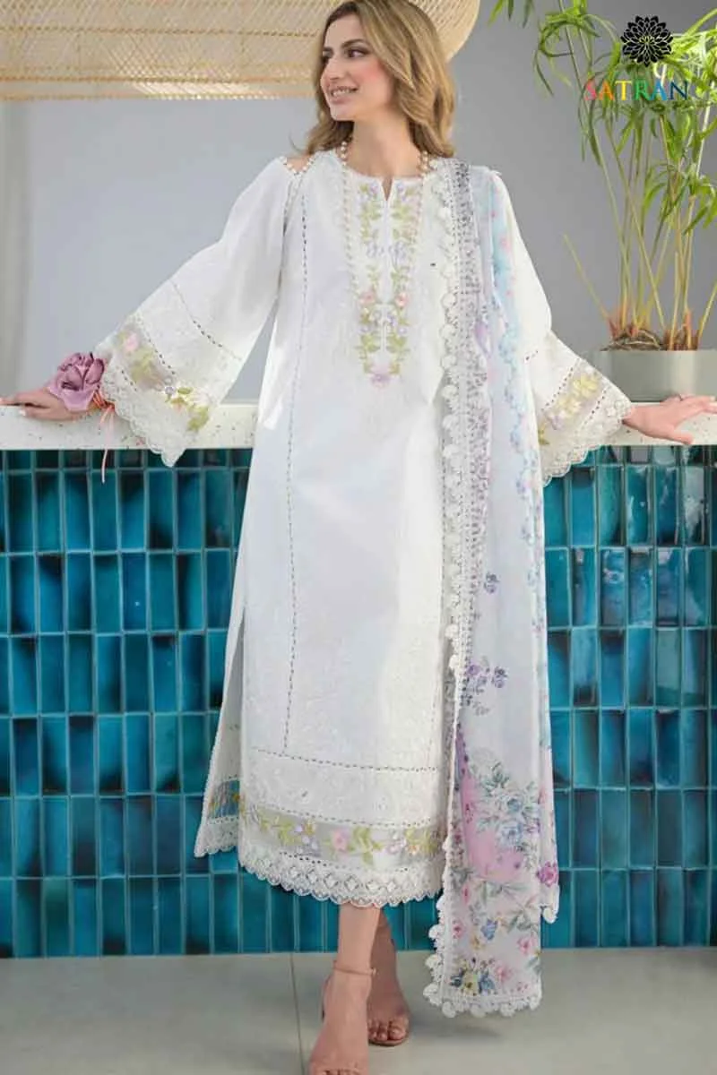 Jazmin W1031 Embroidered Lawn Fabric Unstitched Dress