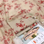 Aneela's P78 Digital Printed Lawn Fabric Unstitched 3 Piece Dress