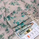 Aneela's P78-B Digital Printed Lawn Fabric Unstitched 3 Piece Dress