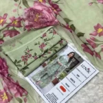 Iznik P61 Digital Printed Lawn Fabric Unstitched 3 Piece Dress