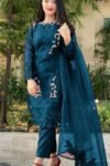 Agha Noor W8042 Embroidered Lawn Fabric Unstitched 3 Piece Dress