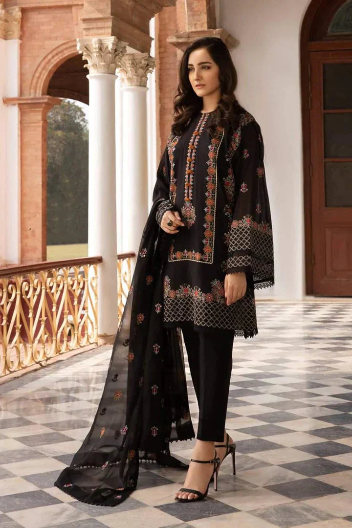 Bareeze W6139 Embroidered Lawn Fabric Unstitched 3 Piece Dress